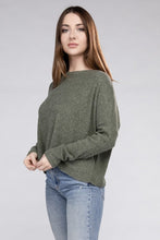 Load image into Gallery viewer, Zenana Ribbed Dolman Long Sleeve Sweater
