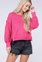 Load image into Gallery viewer, Zenana Brushed Melange Hacci Oversized Sweater
