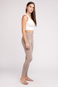 Zenana Super Soft Premium Cotton Full-Length Leggings