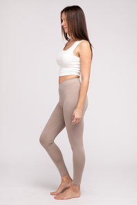 Zenana Super Soft Premium Cotton Full-Length Leggings