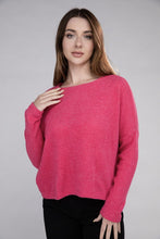 Load image into Gallery viewer, Zenana Ribbed Dolman Long Sleeve Sweater
