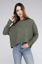 Load image into Gallery viewer, Zenana Ribbed Dolman Long Sleeve Sweater
