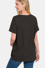 Load image into Gallery viewer, Zenana Full Size Soft V-Neck Short Sleeve T-Shirt
