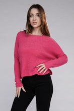 Load image into Gallery viewer, Zenana Ribbed Dolman Long Sleeve Sweater
