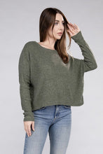 Load image into Gallery viewer, Zenana Ribbed Dolman Long Sleeve Sweater
